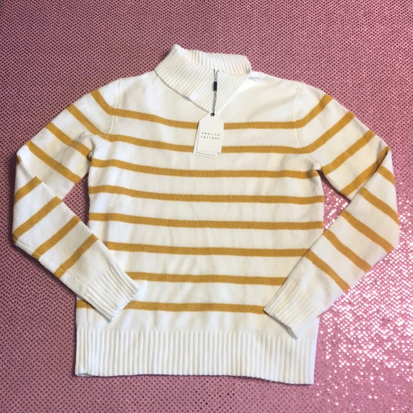 English Factory Sweaters - English Factory Soft Striped Turtleneck Sweater